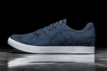 Nobull Tie-Dye Canvas Men's Trainers Navy | Australia (BP4859)